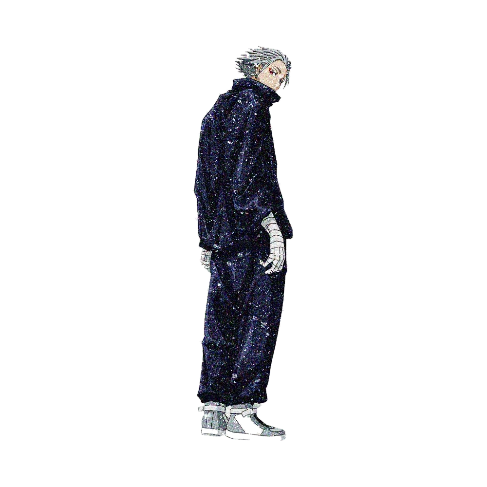 White Haired Sorcerer Glitter Sticker